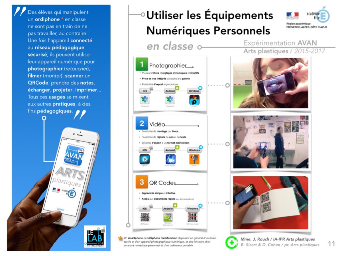 SICARTB's tweet photo. L'approbation du cahier des charges de l'appel à projets « collèges #numériques et #expérimentation de projets pédagogiques innovants s'inscrivant dans une démarche #BYOD #AVEC 👀Expérimentation #AVAN #ClasseLab menée avec @JR_Arts_06 & @davidcohenartpl ▶️https://t.co/OsOoeZO4pP https://t.co/oDGZZYMpS3