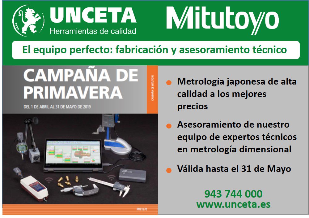 Cumplimos 56 años como Distribuidores Oficiales de Mitutoyo. Nueva promoción Primavera bit.ly/2CXU8BB