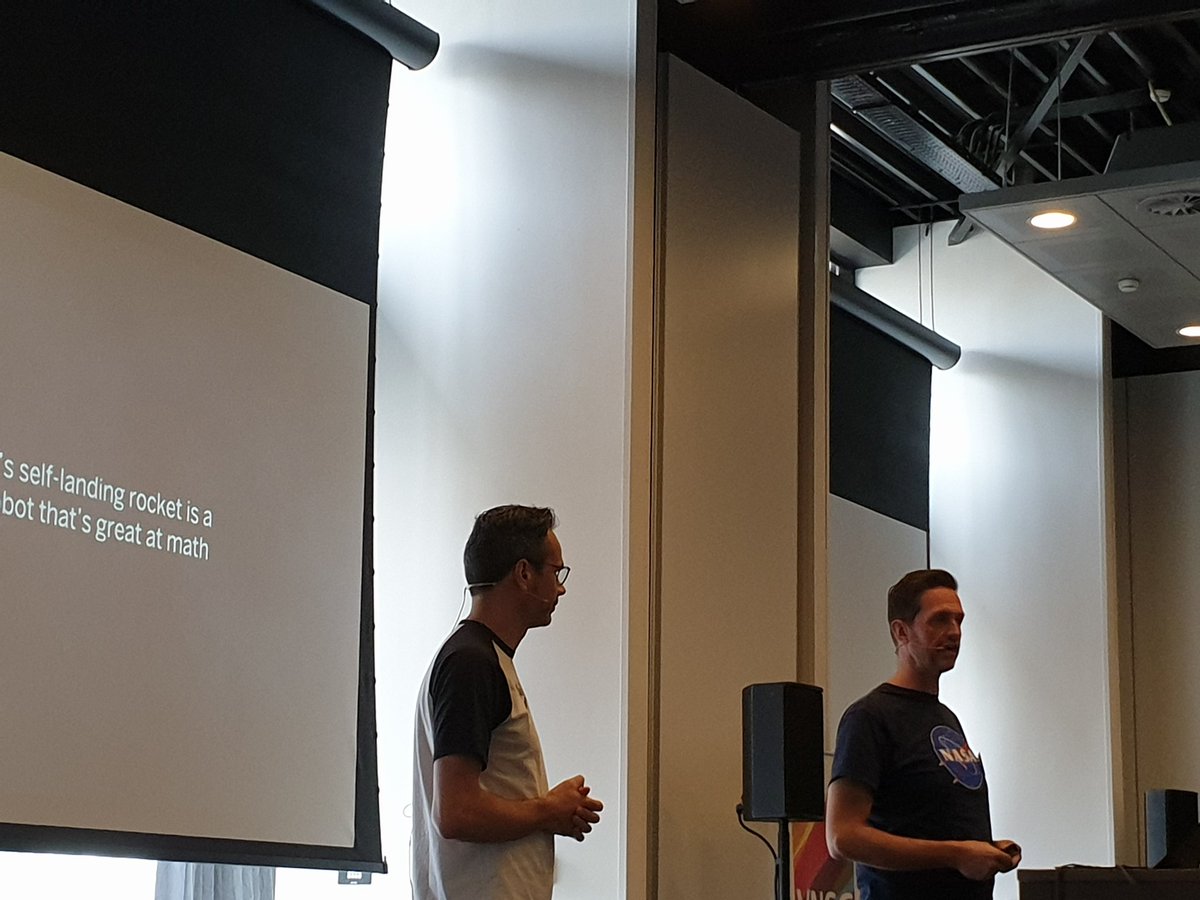wsnoep's tweet photo. VNSG #Devdag 2019 kickoff by @tbroek and @jpenninkhof #NASA Theme. https://t.co/d7FuIp8kTB