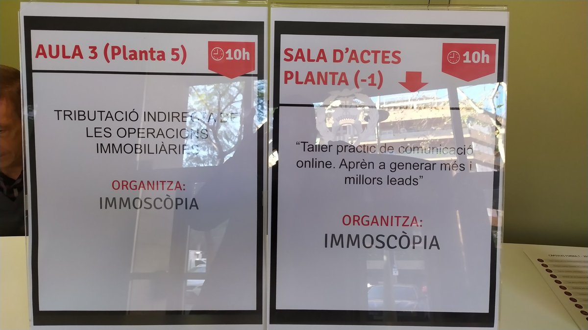 _immoscopia's tweet image. Avui anem a tope a #immoscopia! A punt de començar els dos cursos programats per avui: Tributació i Comunicació Online! Let's go!
