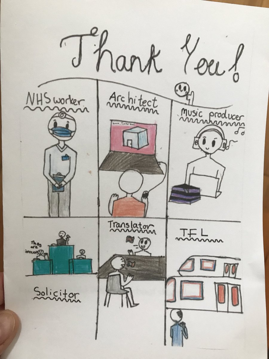 WeAreWIA's tweet photo. What a fab #thankyou card from @BevingtonRBKC to @MrRichardNorris. It made our day. ❤️ #bevington #Golborne #school @RBKC https://t.co/Q9wzknSe61