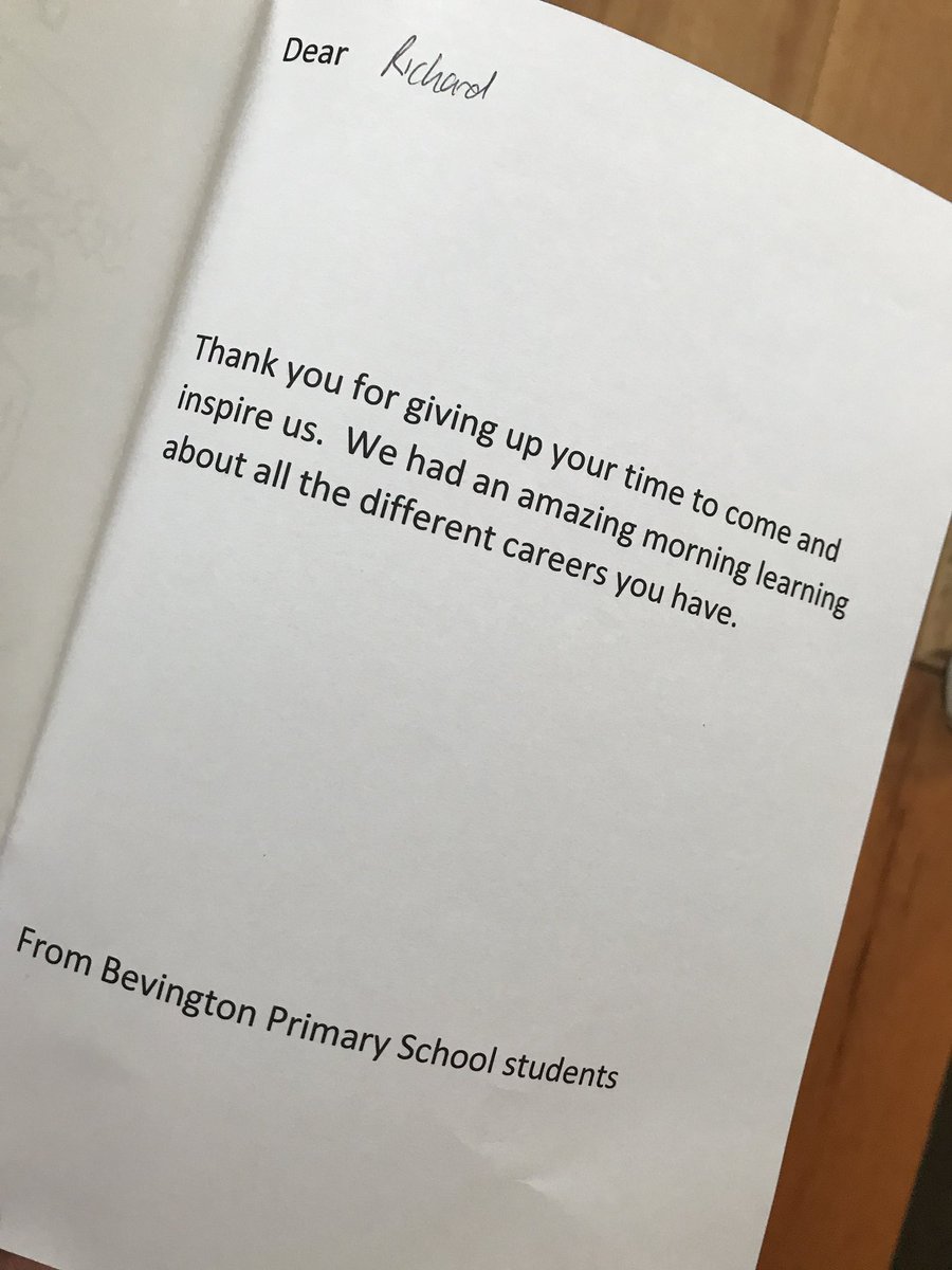 WeAreWIA's tweet photo. What a fab #thankyou card from @BevingtonRBKC to @MrRichardNorris. It made our day. ❤️ #bevington #Golborne #school @RBKC https://t.co/Q9wzknSe61
