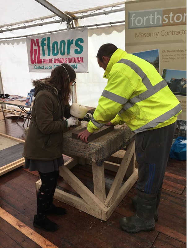 ForthStone1's tweet photo. Careers in construction open day at the Scottish Mining Museum in Newtongrange, Arranged by Dunedin Training Group to encourage P6 &amp; P7 pupils into the construction industry. 
The pupils were all eager to take part in the tooling of the sandstones. https://t.co/qO3Oj4U7Mt