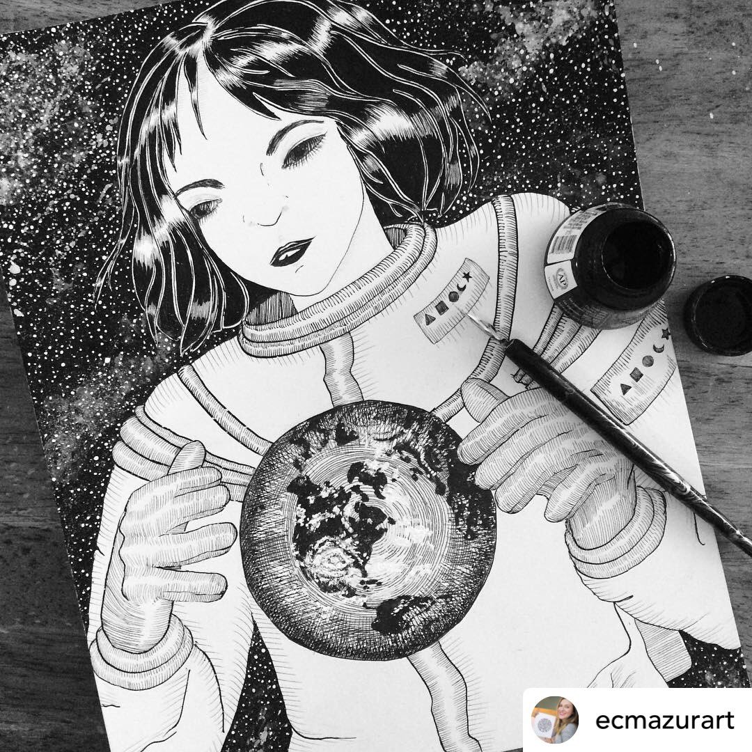 TOart6IX's tweet photo. Who else’s mind is up in space today ? 
#art #art6ix https://t.co/UTLBkBNcp6