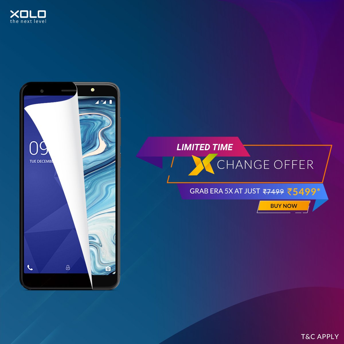 Hurry! Offer valid for a limited period only.... Get your brand new Era 5X here---> bit.ly/2OOxpws

#aNewEra
#XOLO
#CaptureAwesome
#PerfectPhone