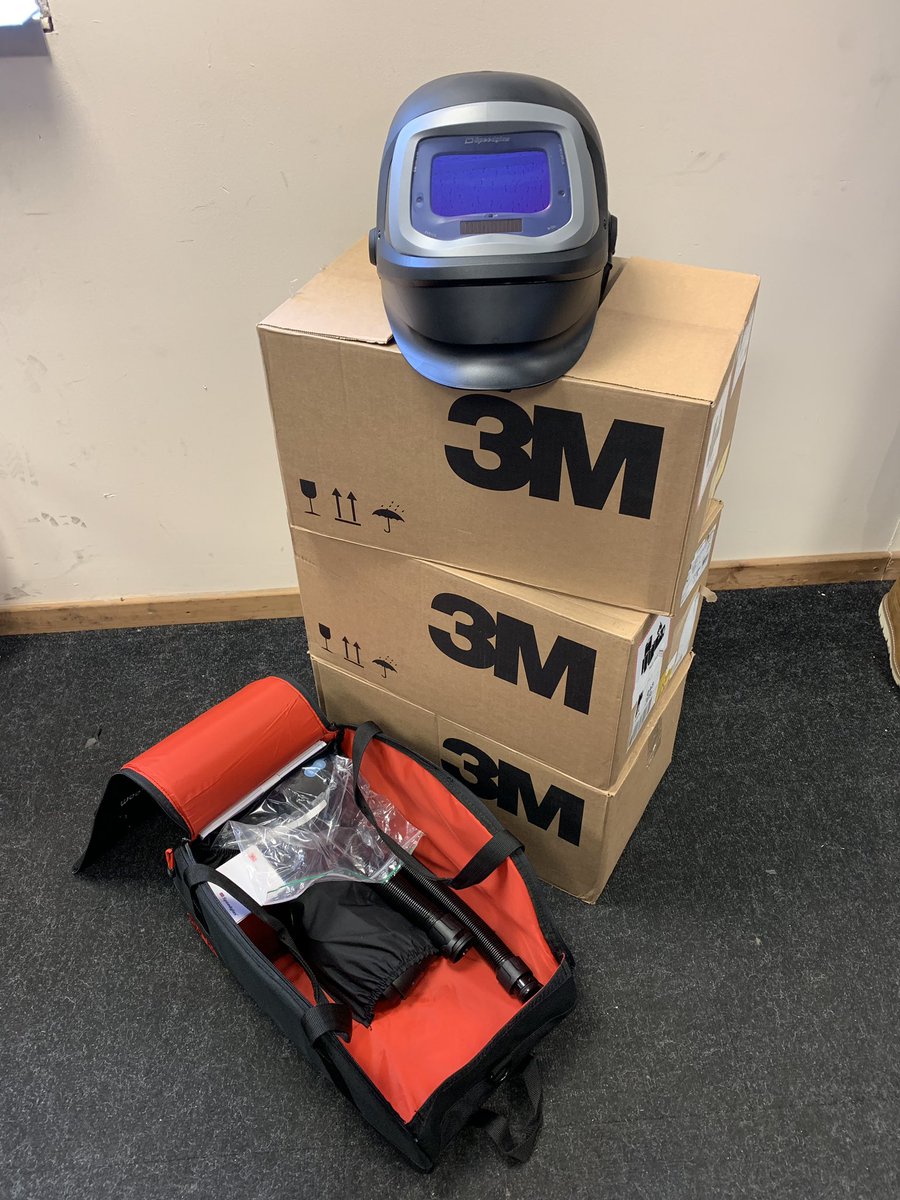 Latest addition @3MUK  Speedglas welding hoods to comply with incoming regulations