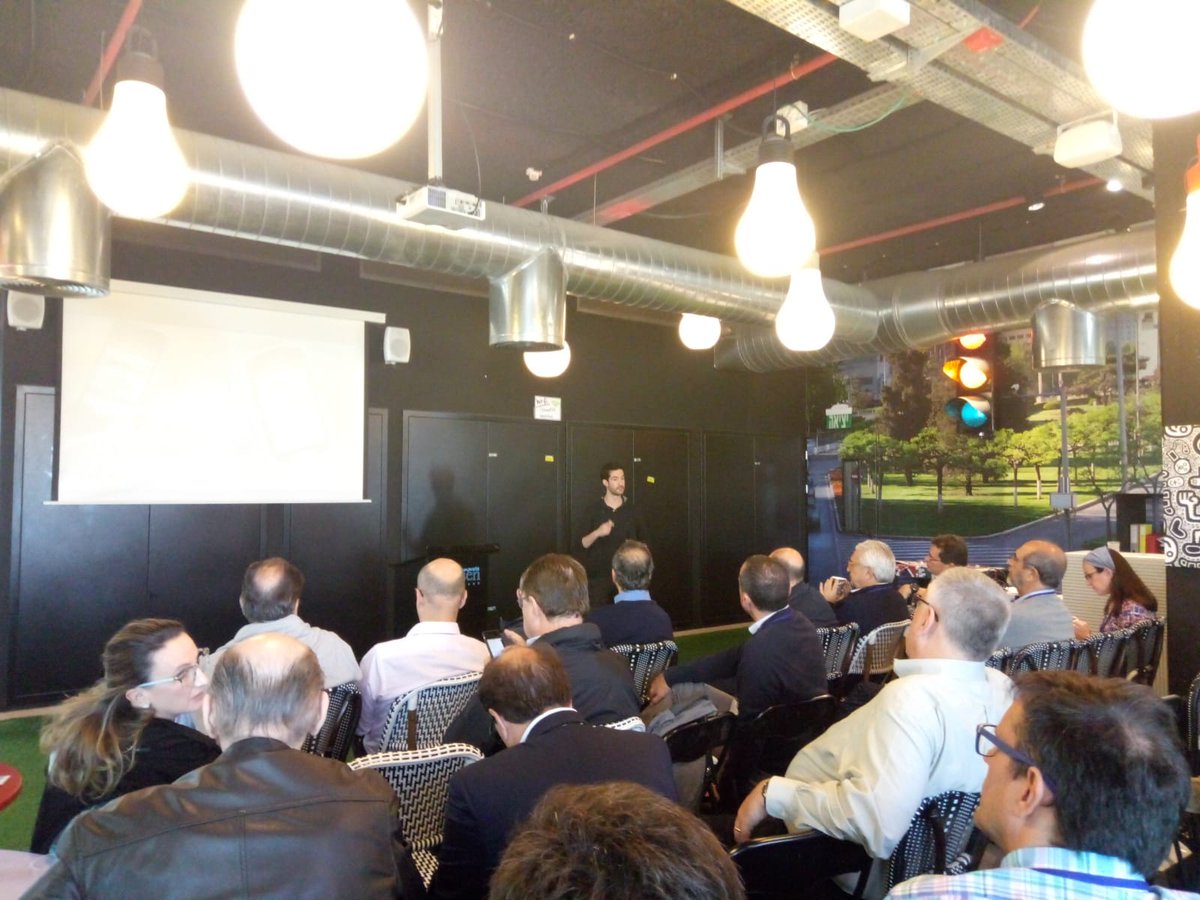 NielsenInnovate's tweet photo. A group of executives came to visit our incubator all the way from Brazil to see first-hand the #Israeli_tech ecosystem and meet with relevant #startups and business opportunities for #investment, #trade and #joint_ventures.
We had a #great_time hosting them!
#Xenia #WalkOut https://t.co/SRfELXZFM1