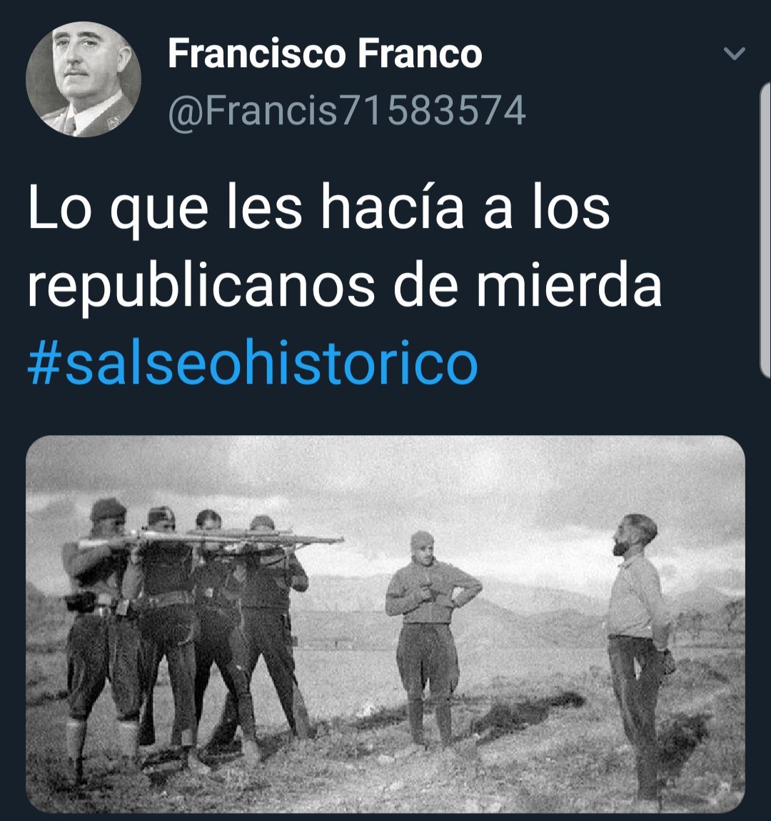 Fr4ncisco1936's tweet photo. No me hago responsable del tw adjunto puesto que ese perfil no soy yo, se trata de un perfil salso, el real, el intocable, soy yo!
ARRIBA ESPAÑA!🇪🇦
#salseohistorico 
-Francisco Franco https://t.co/LyvfLthDee