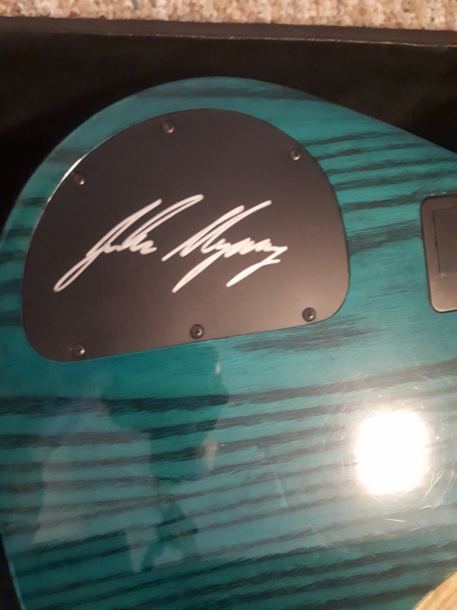 FerrariStudios's tweet photo. @jameslabrie @JPetrucci @dreamtheaternet 
Morning!
My name is Justin Ferrari and I own John Myungs bass from your tour of scenes from a memory 2000. 
Curious if he'd like to see this bass again tonight as I'll be at the Toronto show. I figured it would just be nostalgic for him. https://t.co/RYhfcc9I6j