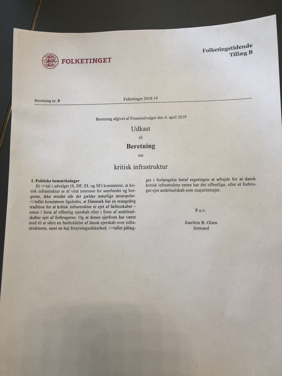 pelledragsted's tweet photo. Denne beretning er netop vedtaget af et flertal udenom regeringen. 
Skarpt kursskifte efter mange års privatiserings-iver. #dkpol https://t.co/0IKAAqtgjD