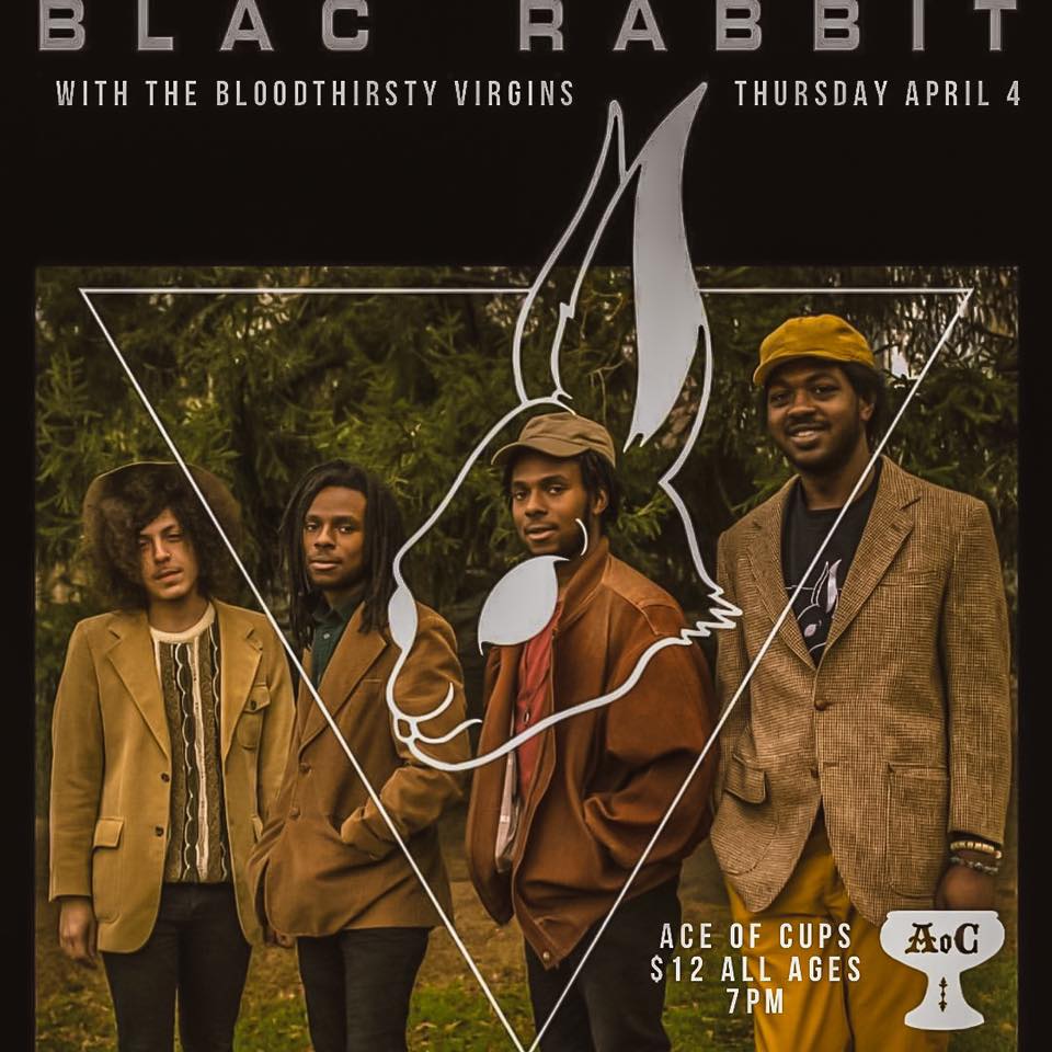 TONIGHT <a href="/aceofcupsbar/">Ace of Cups</a> This show is going to be killer! BV starts prompt @ 8pm Blac Rabbit is on at 9pm.