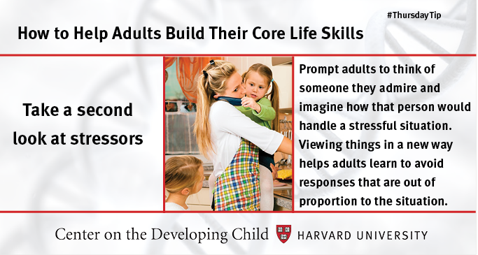 HarvardCenter's tweet photo. We need core life skills, such as planning &amp; self-control, to manage work, family &amp; relationships. We're not born with these, but we can learn them. This is just one tip, find more in our practitioners' guide to building adult capabilities  #ThursdayTip https://t.co/kl7jrB1evK https://t.co/yRnpRnoEcU
