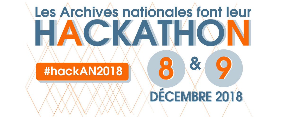 ArchivesnatFr's tweet photo. Retour sur le 1er hackathon des @ArchivesnatFr lors de la session "usages innovants" au forum #AAFSaintE19 #HackAN2018 https://t.co/7afoervLvH https://t.co/AhQt42aice