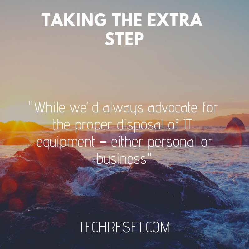_techreset's tweet photo. While we’d always #advocate for the proper disposal of #IT #equipment – either personal or business – mentioned steps (Posts from earlier in the week) can give you peace of mind knowing that you’ve taken that extra step to ensure your #information can’t be accessed. https://t.co/i8BiSsGUpu