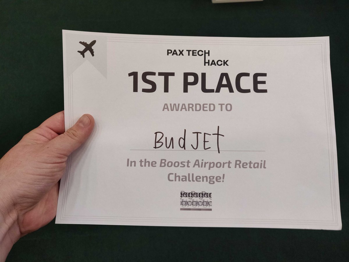 Wow, we made it! 
We won the #paxtechhack at #pts2019! 

Many congrats to our team, who really rocked the challenge!