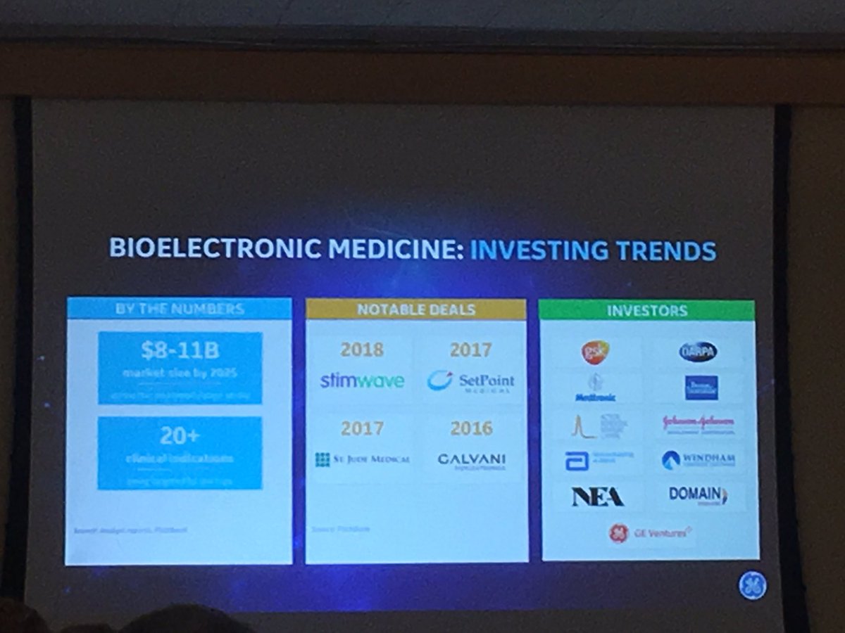 flightbio's tweet image. Sue Siegel presenting a very insightful history and forecast in the field of Bioelectonic Medicine! #BMF2019