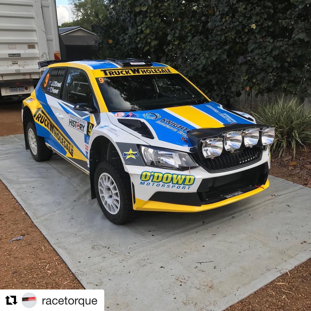 racetorque's tweet photo. On our dance card this weekend for Round 1 @rallycomau @forestrallywa is John O’Dowd in the 2018 championship winning Skoda Fabia R5!
•
Exciting weekend ahead!
• #skoda #rallycomau #forestrally https://t.co/hrP55t5Gz2