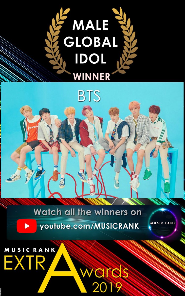 MusicRank1's tweet photo. #BTS "Male Global Idol" at the 2019 MUSIC RANK EXTRA AWARDS | #MREAwards2019

WATCH ALL THE WINNERS HERE ▶️ https://t.co/43s4p2EsYn      

#KPOP  #BTSで妄想  #BTSPERSONA #btspedia #MAP_OF_THE_SOUL_PERSONA #KPOPTwitter https://t.co/FbaPAqg0WO