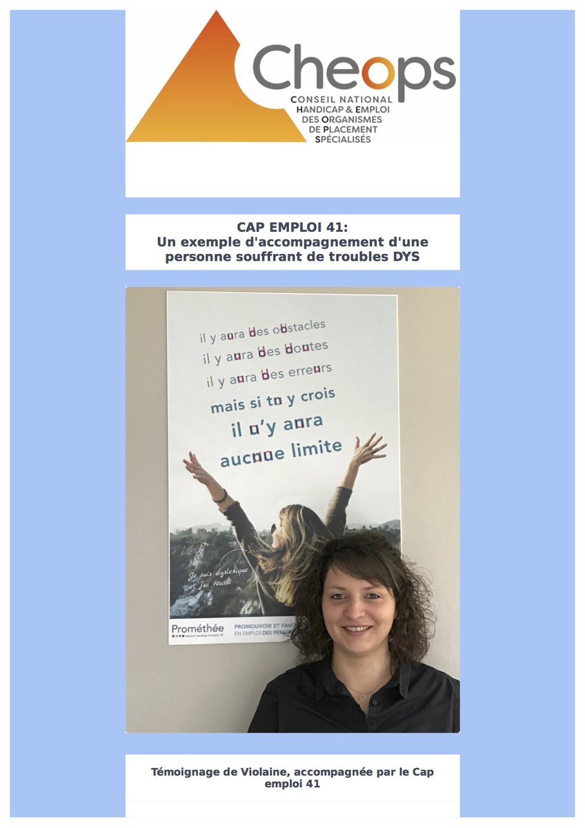 CAPEMPLOI41's tweet photo. @41Emploi Un exemple d'accompagnement d'une personne souffrant de troubles dys. https://t.co/5Fsd5U00Ox