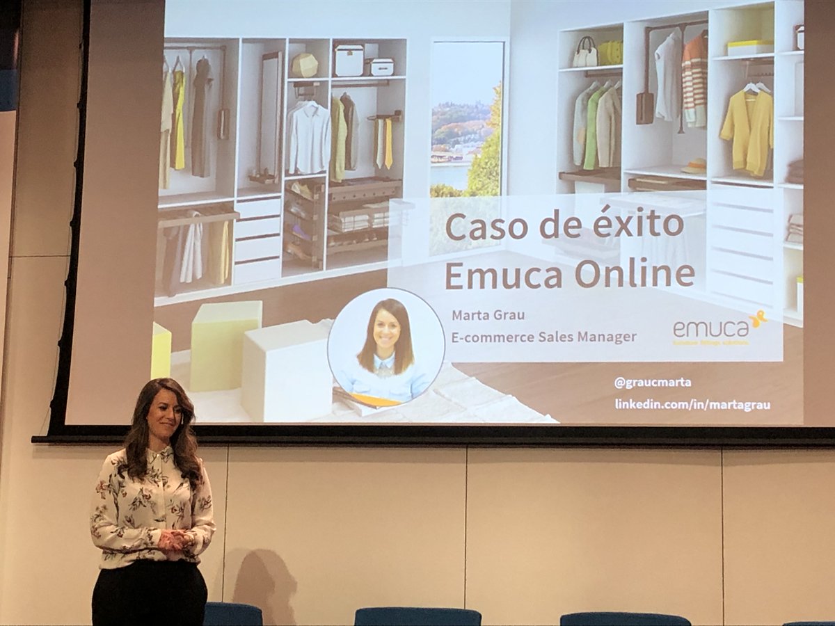 s_garay's tweet photo. "Uno de los primeros retos de pasar de B2B a B2C fue la adaptación de formatos" @graucmarta nos cuenta el caso de éxito de Emuca #ecommB2B https://t.co/HpmAUCVPHA