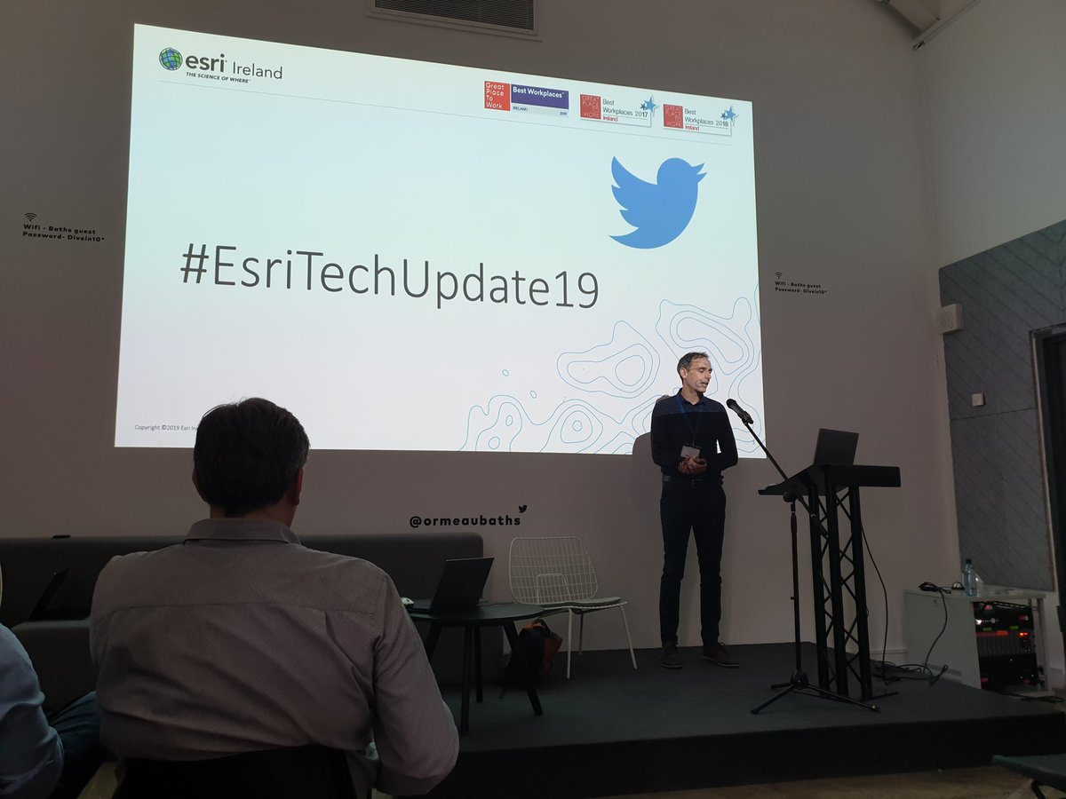 nialmcsorley's tweet photo. Looking forward to hearing the innovative solutions now available with @EsriIreland @esriuk @OKaneDermot #EsriTechUpdate19 #bringiton https://t.co/GI0jHVezp1