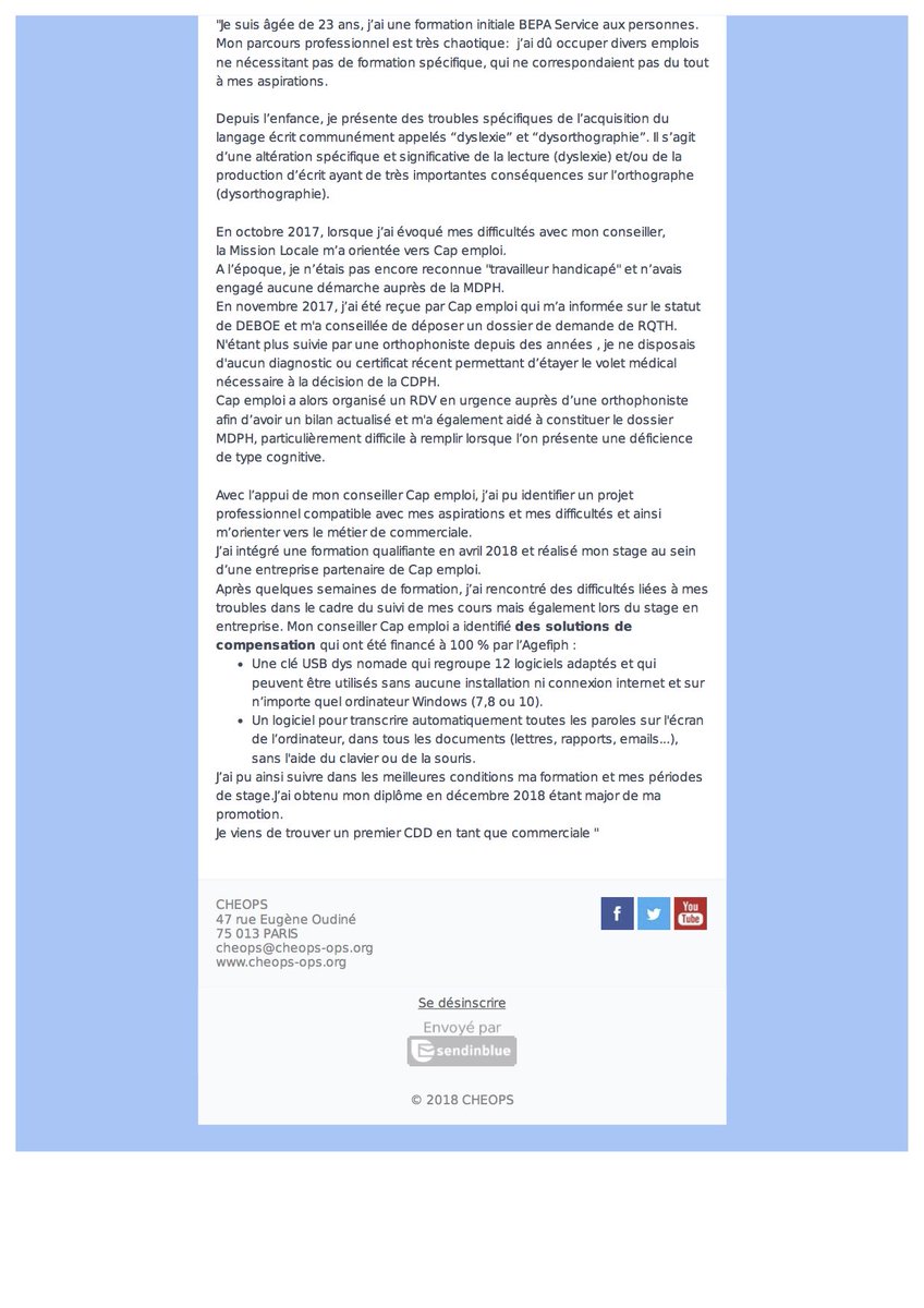 CAPEMPLOI41's tweet photo. @41Emploi Un exemple d'accompagnement d'une personne souffrant de troubles dys. https://t.co/5Fsd5U00Ox