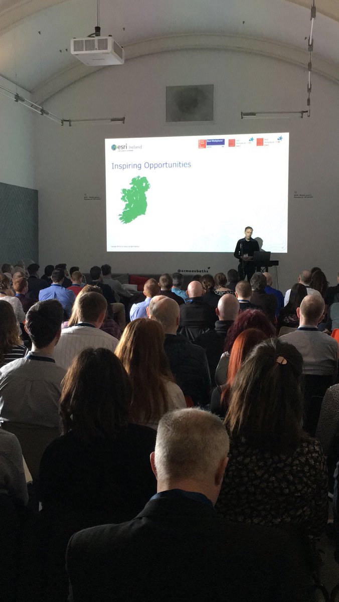 resteenson's tweet photo. @OKaneDermot showcasing how our customers are inspiring others across the world! @EsriIreland #EsriTechUpdate19 @ormeaubaths #giscommunity #scienceofwhere https://t.co/qbW5w1mt9m