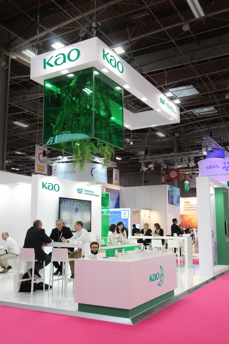 XooStudio's tweet image. Nou stand dissenyat i construït per a Kao Corporation a In Cosmetics París.