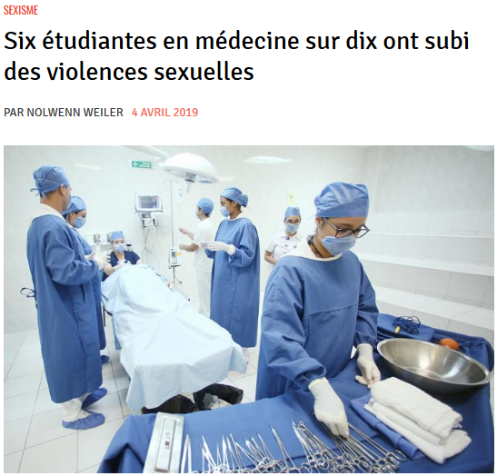 bastamedia_'s tweet photo. Les 2 jeunes médecins ont remarqué qu’il existe une accoutumance aux violences, qui fait durer le phénomène. « On peut être choqué par la première fois, et puis, on s’habitue. Comme personne ne semble voir le problème, on minimise » https://t.co/ym3A4hcaKw https://t.co/SyrxgTAxzX