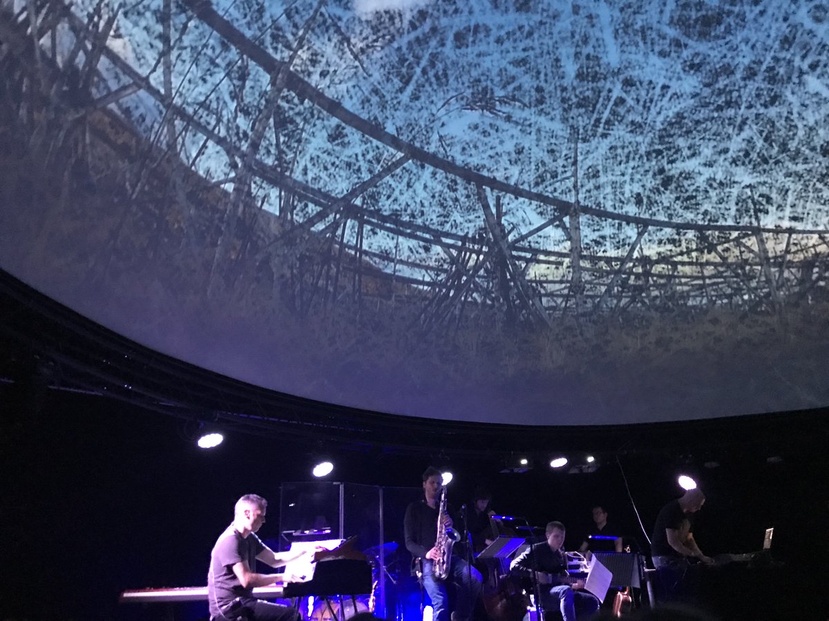 VisionFountain's tweet photo. Enjoyed new visual experience of #Juniper by @4piproductions & Slowly Rolling Camera @_Diffusion last night. Great start of Diffusion 2019!
#Diffusion #SlowlyRollingCamera #walesMilleniumCentre #360degree #cultvrdome #ffotogallery https://t.co/GUBIqmvPwr