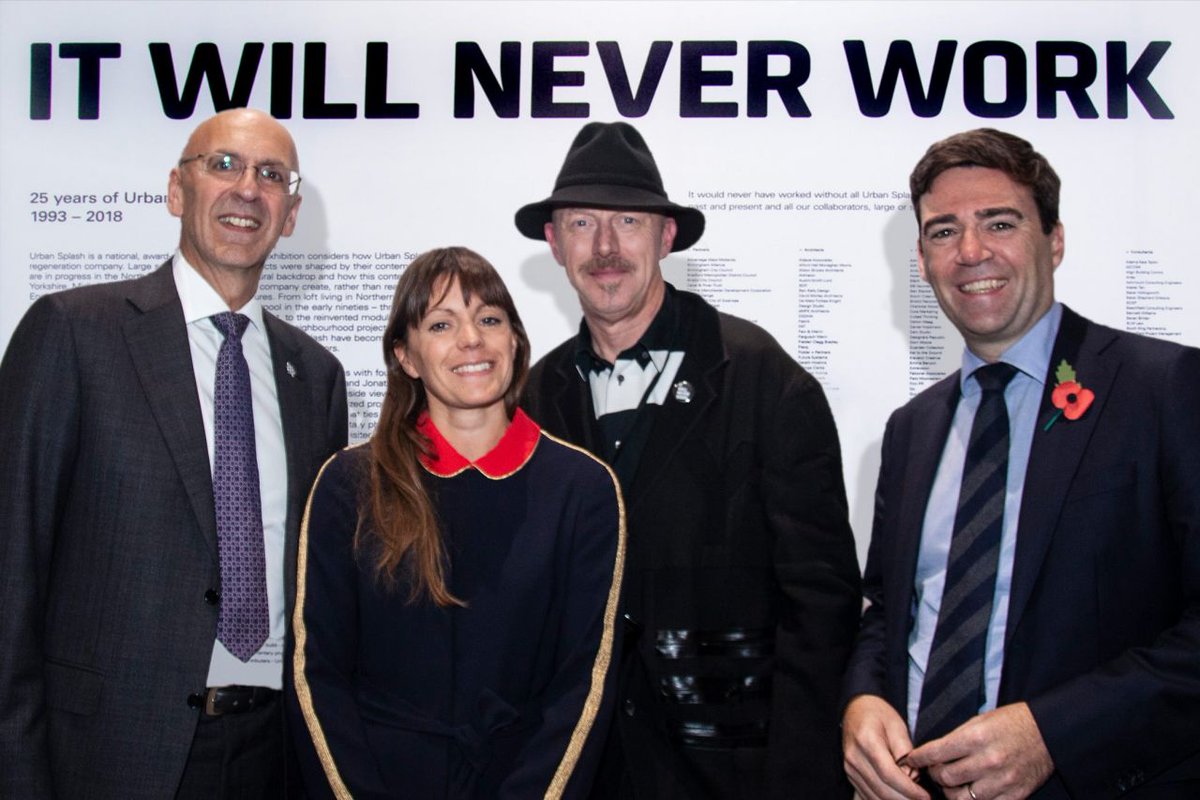 urban_splash's tweet photo. "It’s not a moment to say “It Will Never Work”, it’s time to think big.”  #throwbackthursday to our #itwillneverwork #US25 event in #Manchester, at which @TomBloxhamMBE and @MayorofGM gathered to launch the exhibition @ManMetUni 

https://t.co/QTFRH6Kpo5 https://t.co/RzbnWl5mKa
