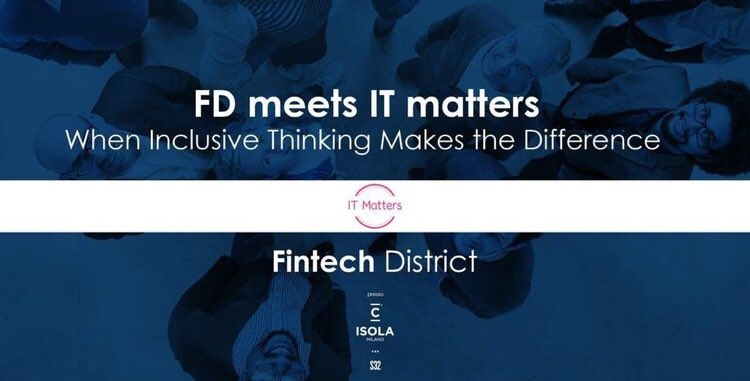 If it's important for you to turn #Fintech into an inclusive environment, take part in the April 12 event. We are waiting for you toghether with <a href="/italia_fintech/">ItaliaFintech</a> , <a href="/VittoriaTen/">Vittoria Tenaglia</a> ( #Google) and <a href="/ChiaraFortunali/">Chiara Fortunali</a> (#Ebury). Sign up for free 👉eventbrite.it/e/biglietti-fi… #inclusion