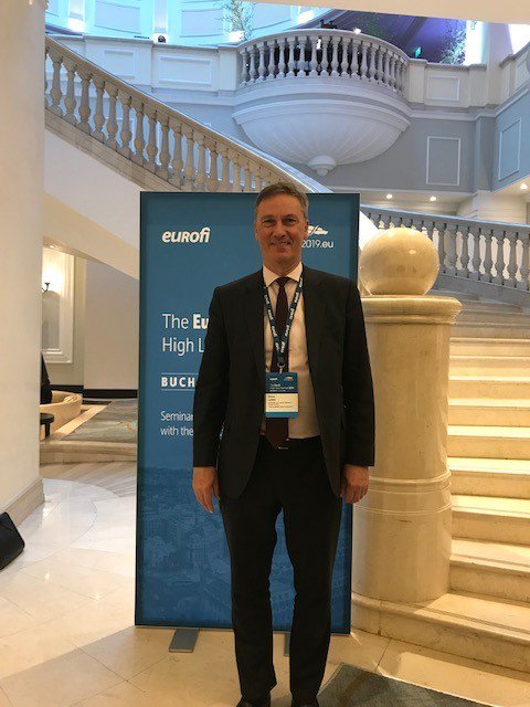 SimonLewis_66's tweet photo. Delighted to be at #Eurofi in Bucharest this week –  top of the agenda are discussions on the future of Capital Markets Union #CMU post-Brexit https://t.co/oLZcDqu3GM
