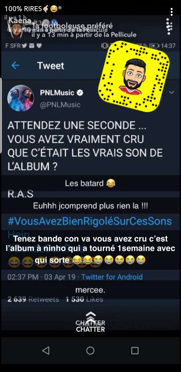 matteo29c_'s tweet photo. Les giga debiles de snap ont encore frappés #PNLLeak https://t.co/bD61EYnDLo