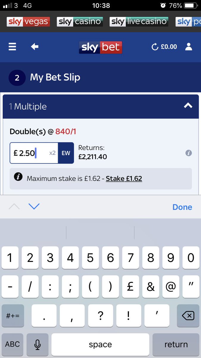 MattODyke's tweet photo. Why, just why @SkyBet #pathetic #absolutejoke https://t.co/oqZLDBv4Pi