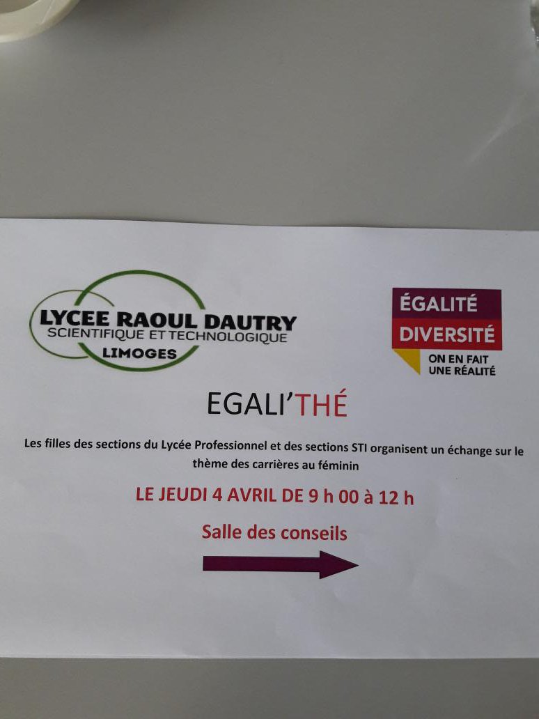 Échange sur les carrières des femmes dans l'industrie avec nos lycéennes <a href="/LRDLimoges/">Lycée Raoul Dautry</a>