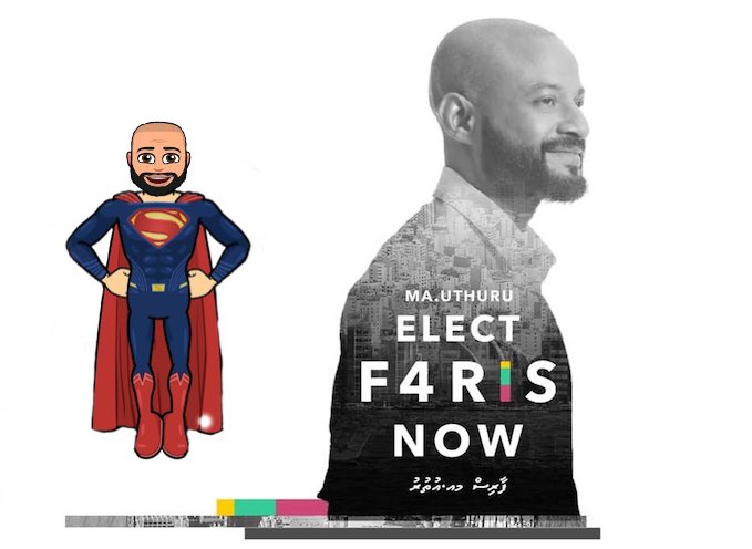 އަމިއްލަ މަސްލަހަތު އެއްކިބާކޮށް،ތެދުވެރިކަމާ،ރައްޔިތުން އިސްކުރި، ފަސްގަނޑާ ރައްޔިތުންދެކެ ލޯބިވާ ދަރިއެއް
#ElectFarisNow 
#VoteFaris4 
#maahdhaa4 
#MRMkerigenkuriah