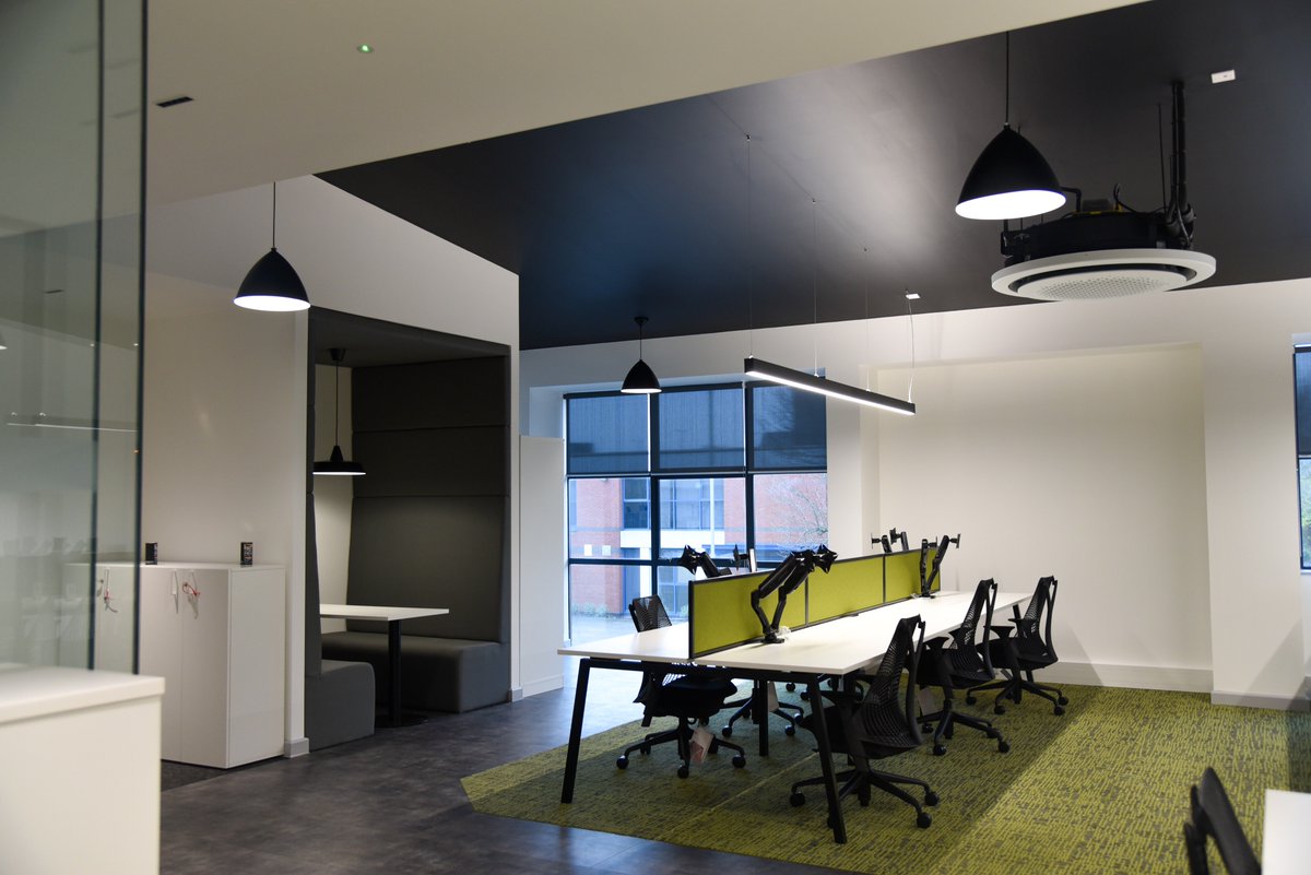 SpectrumWP's tweet photo. We visited our project in #Portsmouth earlier this week to have a look at the finished #office space before our client @MeonUK moves in: what a stunning new #workplace! 

#spectrumworkplace #project #officedesign #inspirationalworkplace https://t.co/hSdxoM6gIM