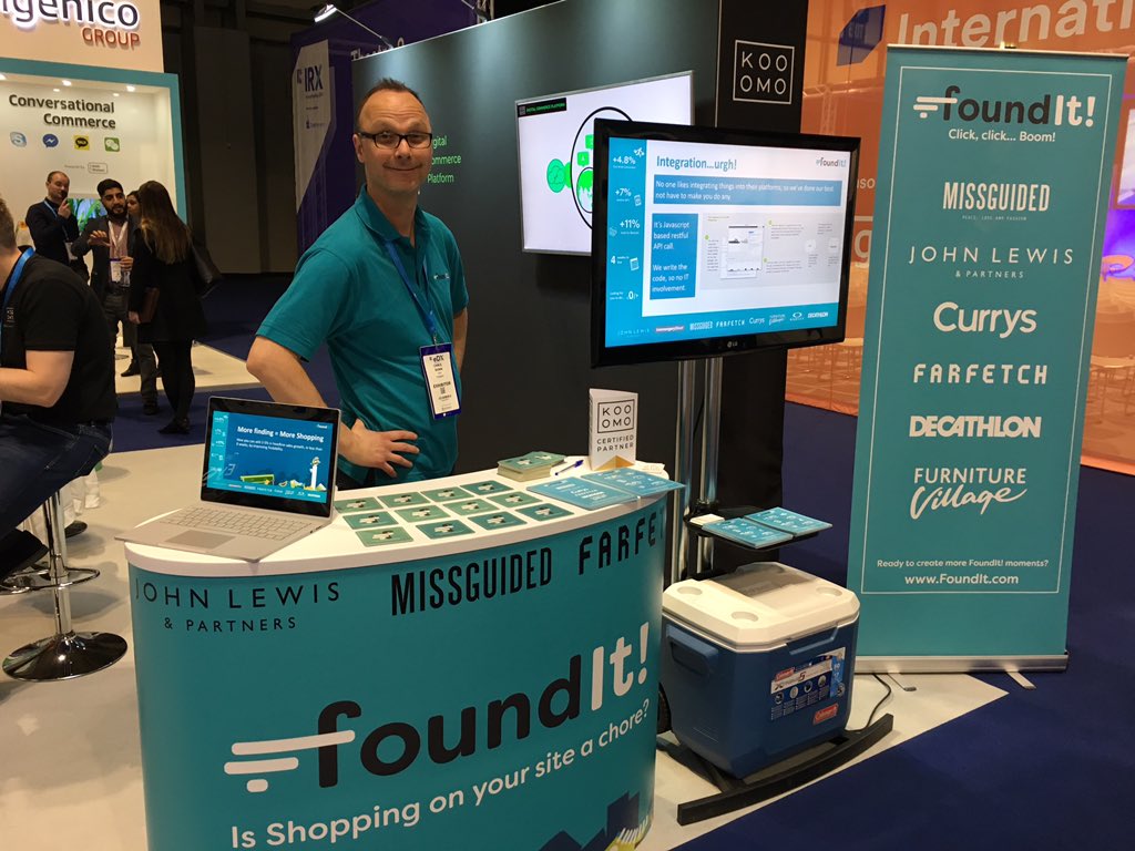 FoundIt_tm's tweet photo. And we’re all set for day 2 of #IRX2019. Who’s stopping by to talk online revenue growth? We got beers! #Foundit https://t.co/YCTNewdCfR