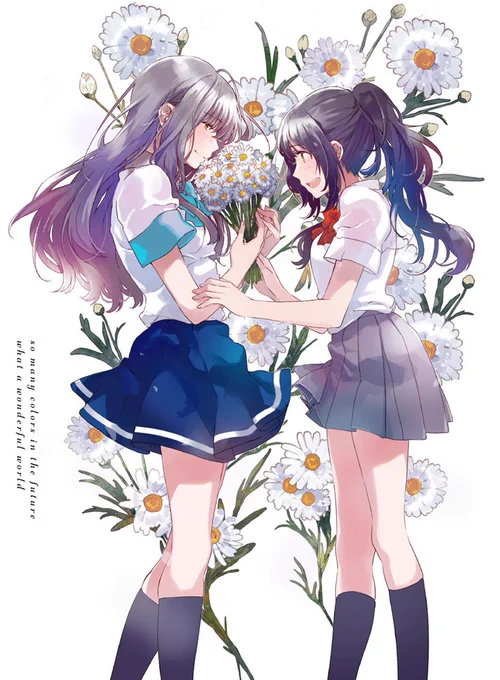 「色づく世界の明日から」4月2日(火)発売Blu-ray BOX第3巻、描き下ろしいイラスト。#iroduku 
