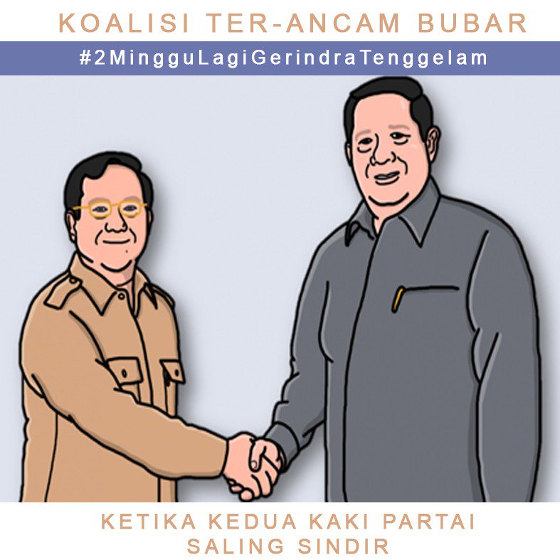 ArsenalShofi's tweet photo. Koalisi ter ancam bubar dan #2MingguLagiGerindraTenggelam  gerindra dan koalisinya ga ada faedah buat bangsa
@bulanandriana 
@MahesaTiwi 
@nyaiidasima https://t.co/sUeNKFRV9V