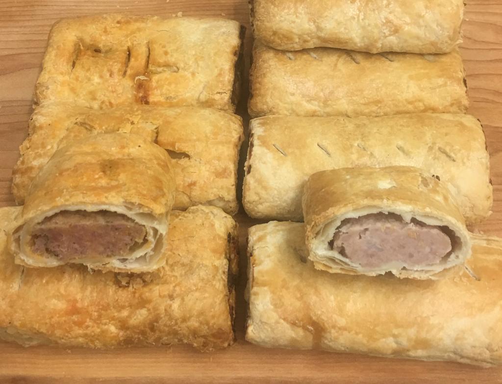 It's nearly #lunchtime... are you hungry? Get a load of these yummy pork #pies, #pasties and #sausage rolls, freshly baked for you today! Come and get one (or two) before we sell out! #WhatsOnYourPlate #Snack #Lunch #NomNomNom