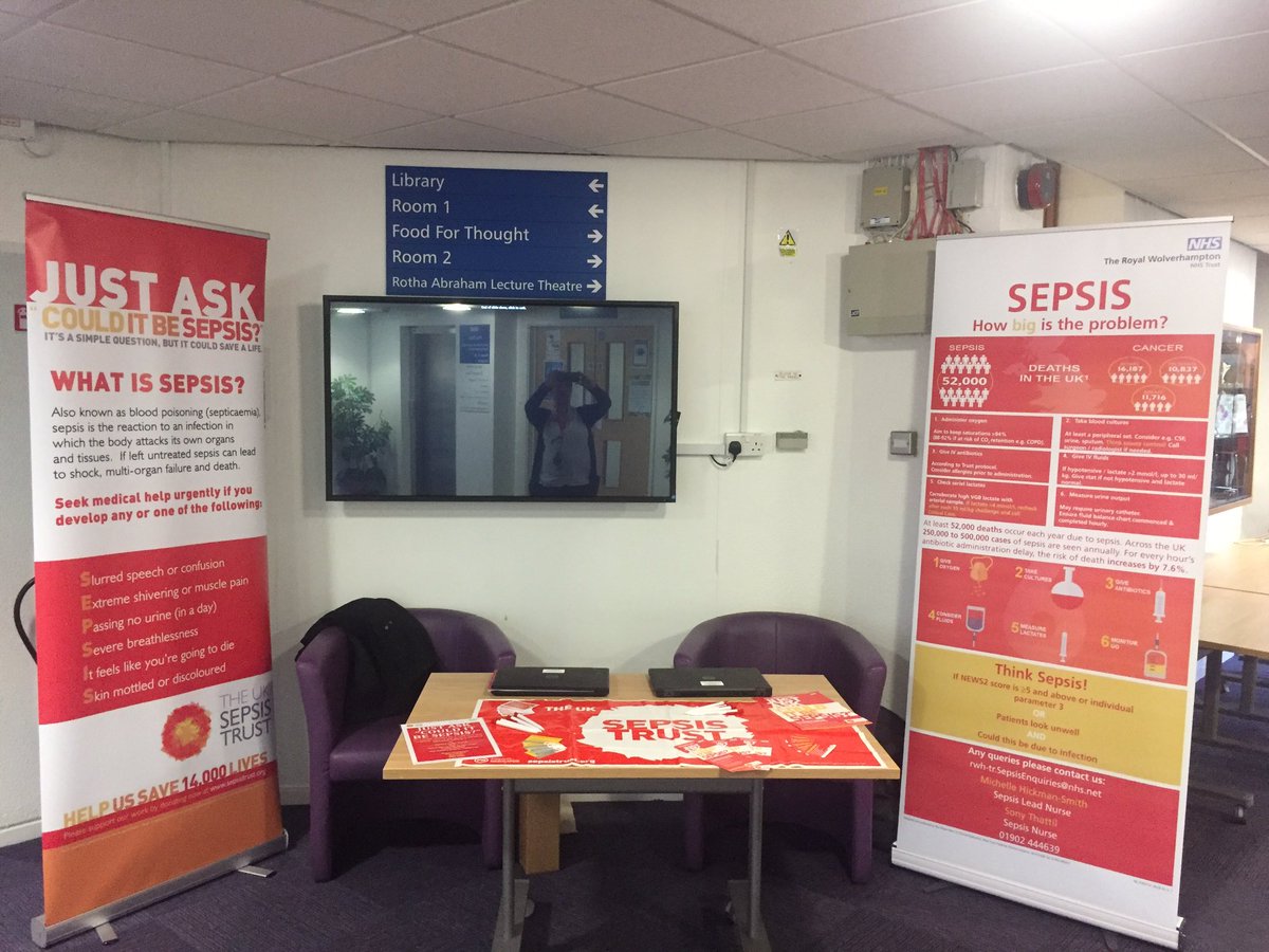 MiffyHS's tweet photo. The end of the week is nearly here so grasp the opportunity to visit us in the WMI to discuss #sepsis #sepsis6 #sepsissurvivor @SONYTHATTIL @RWT_NHS @RWT_NurseEd #deterioratingpatient @SepsisUK @UKSepsisTrust https://t.co/LiQQJ1n0Ib