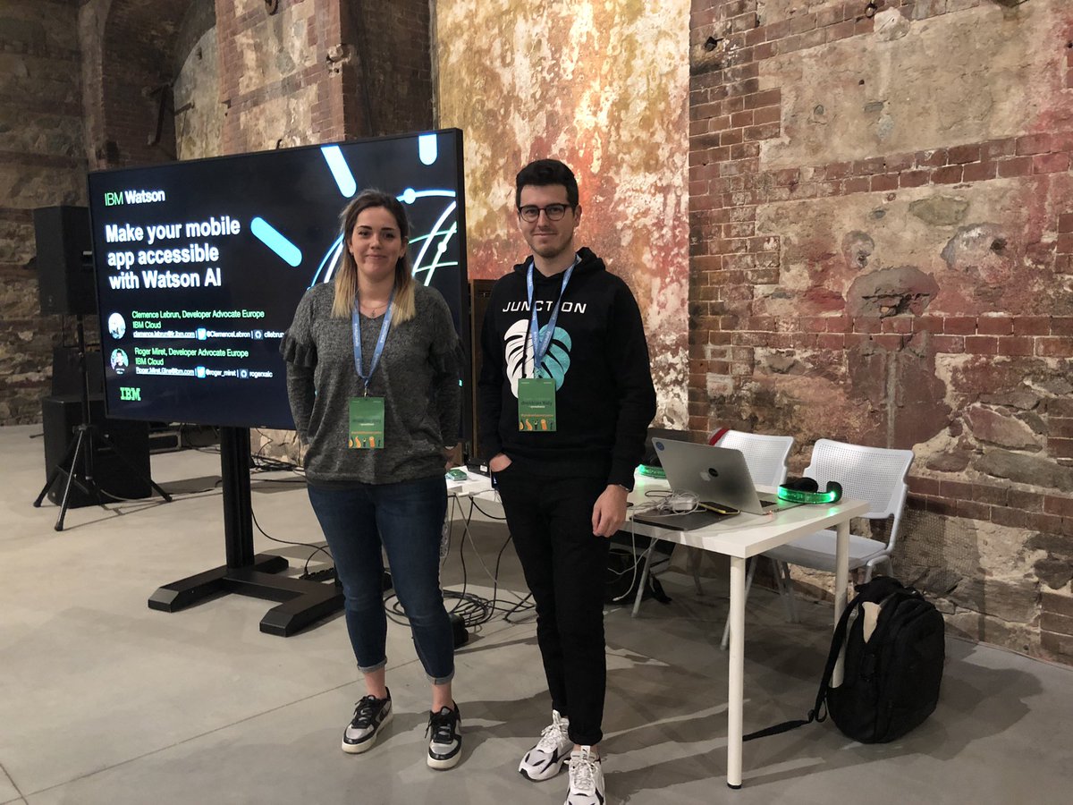 silvia_tweety's tweet photo. join @ClemenceLebron and @roger_miret session now at #droidconit - Duomo room - to discover how to integrate #IBMWatson services to make your #Android app more #accessible 🤖👩🏻‍💻 #AndroidLife #Android4everyone https://t.co/6EXMpIwASW