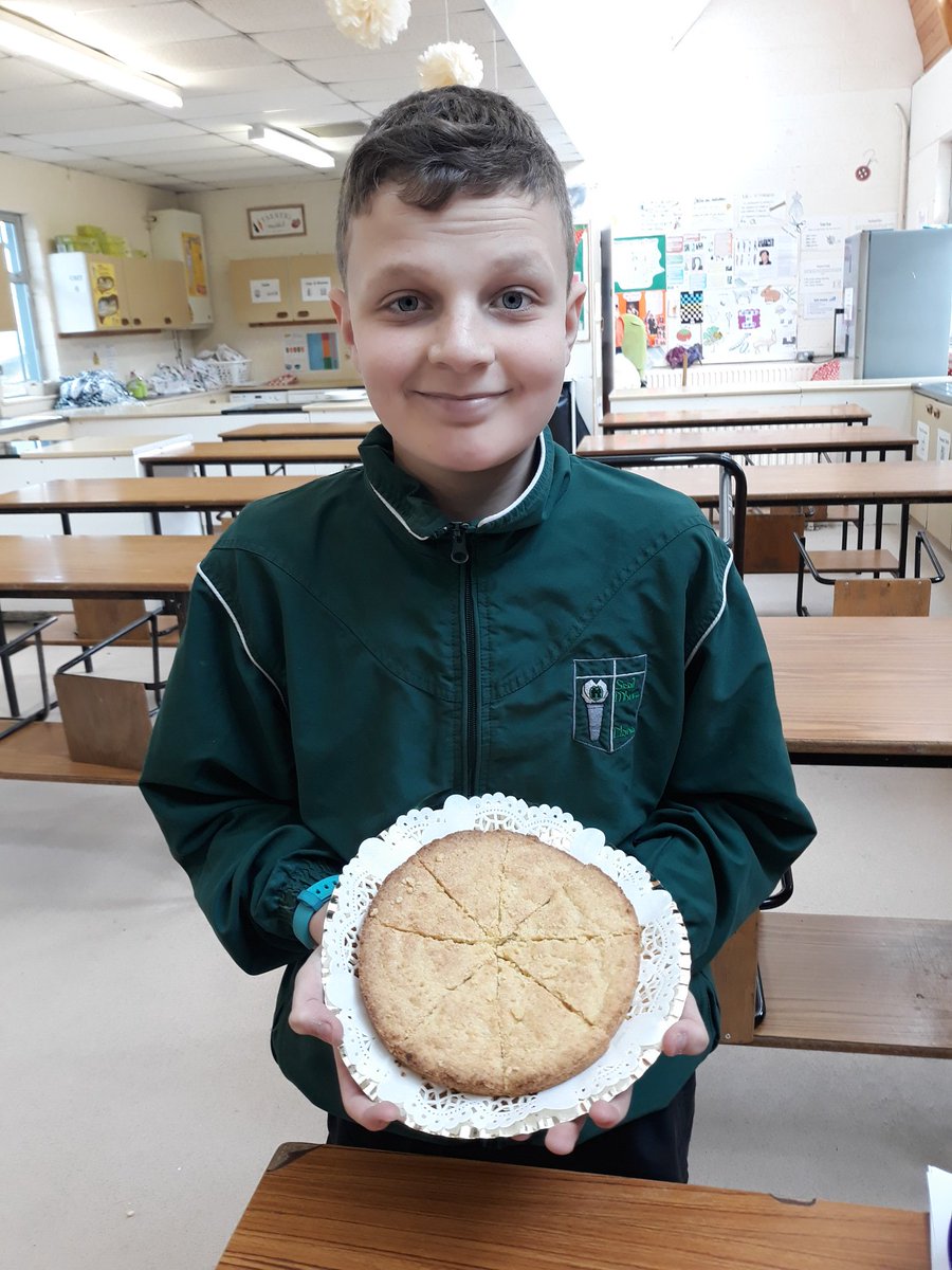Restaurant quality shortbread made by Luc this morning.