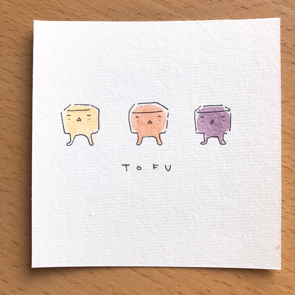 カッパのつぶやき A Twitter 豆腐 ゆるいイラスト かわいい