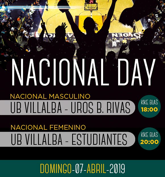 ubvillalba's tweet photo. 📣Último Nacional Day 📣

El último de la temporada donde los chicos se juegan asegurarse la séptima posición y las chicas despedir una temporada histórica en la sección femenina.

👉 Necesitan tu apoyo

#QUEREMOSMÁS https://t.co/R4xZJW8hTP