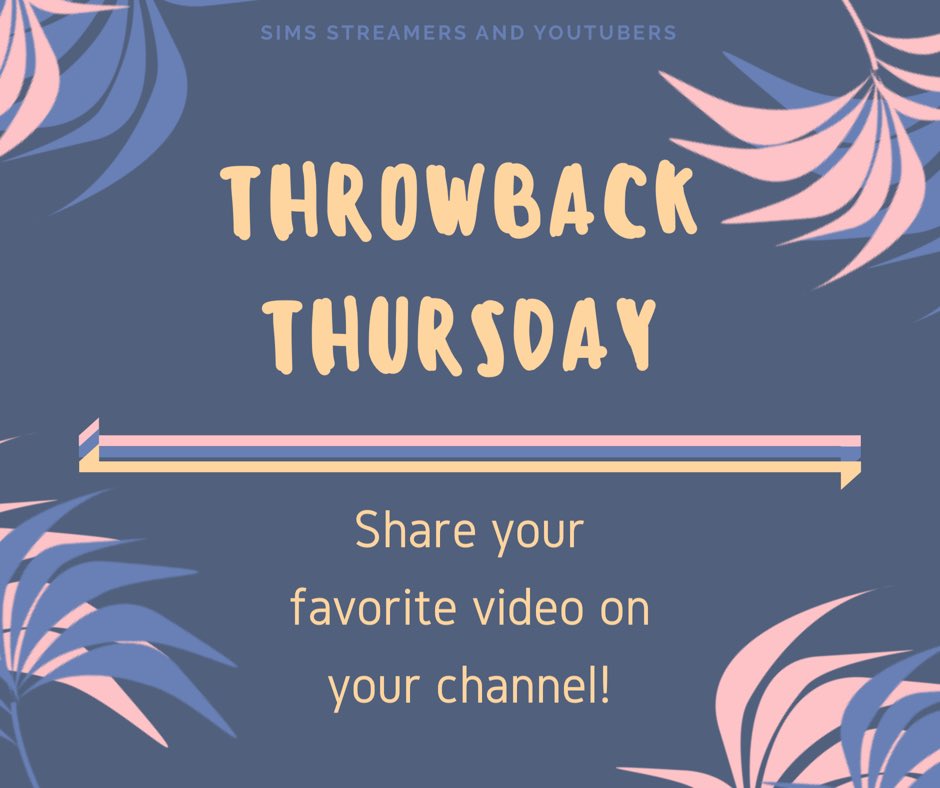 SSY_sims's tweet photo. Share your Throwback Thursday video with us here on Twitter or join us in the Facebook group! #throwbackthursday #simsthrowback https://t.co/dRmVtzyAk7