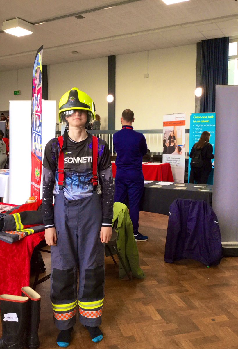 GreenwoodAcad's tweet photo. What a great event! The pupils are loving the really creative stalls and we might even have a couple of firefighters in the making! #careergoals @nottsfire https://t.co/dKnhDf8yB5