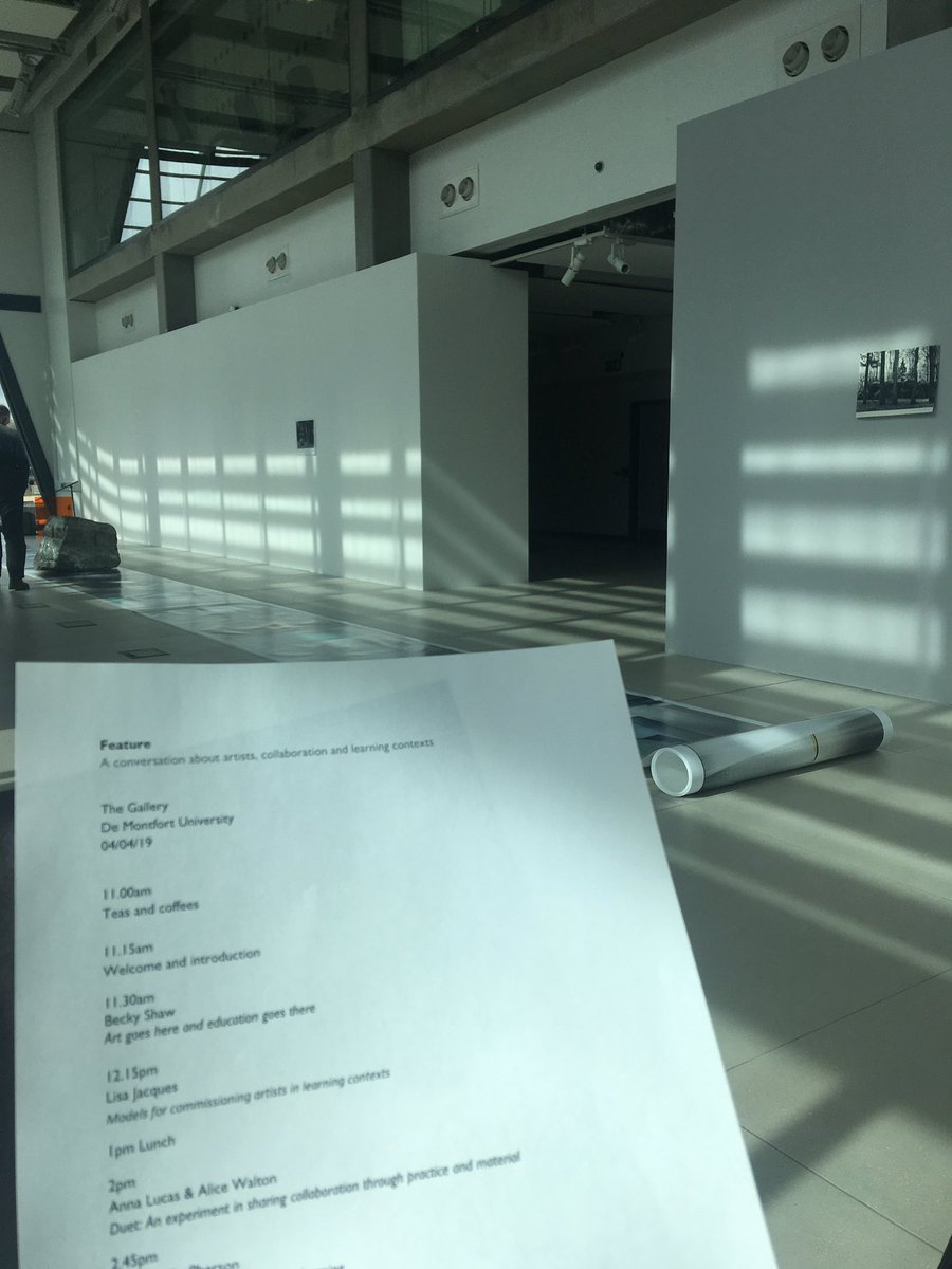 AmagsUol's tweet photo. Fearure: A conversation about artists, collaboration and learning contexts about to start @TheGalleryDMU 11-4pm https://t.co/lTo0Yo1wxU